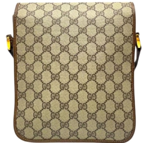 GUCCI GG Supreme Leather Crossbody w/Gold Tone Hardware and Key, Authentic. EUC - Picture 2 of 16